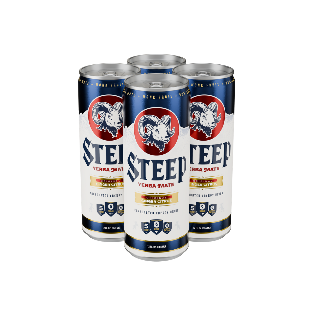 Steep Original Ginger Citrus — 4 pack — October 2026 render